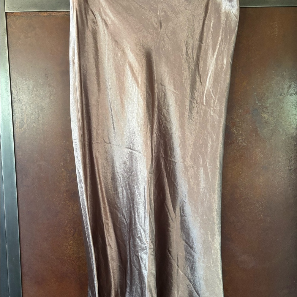 Vince Tan Maxi Slip Skirt
